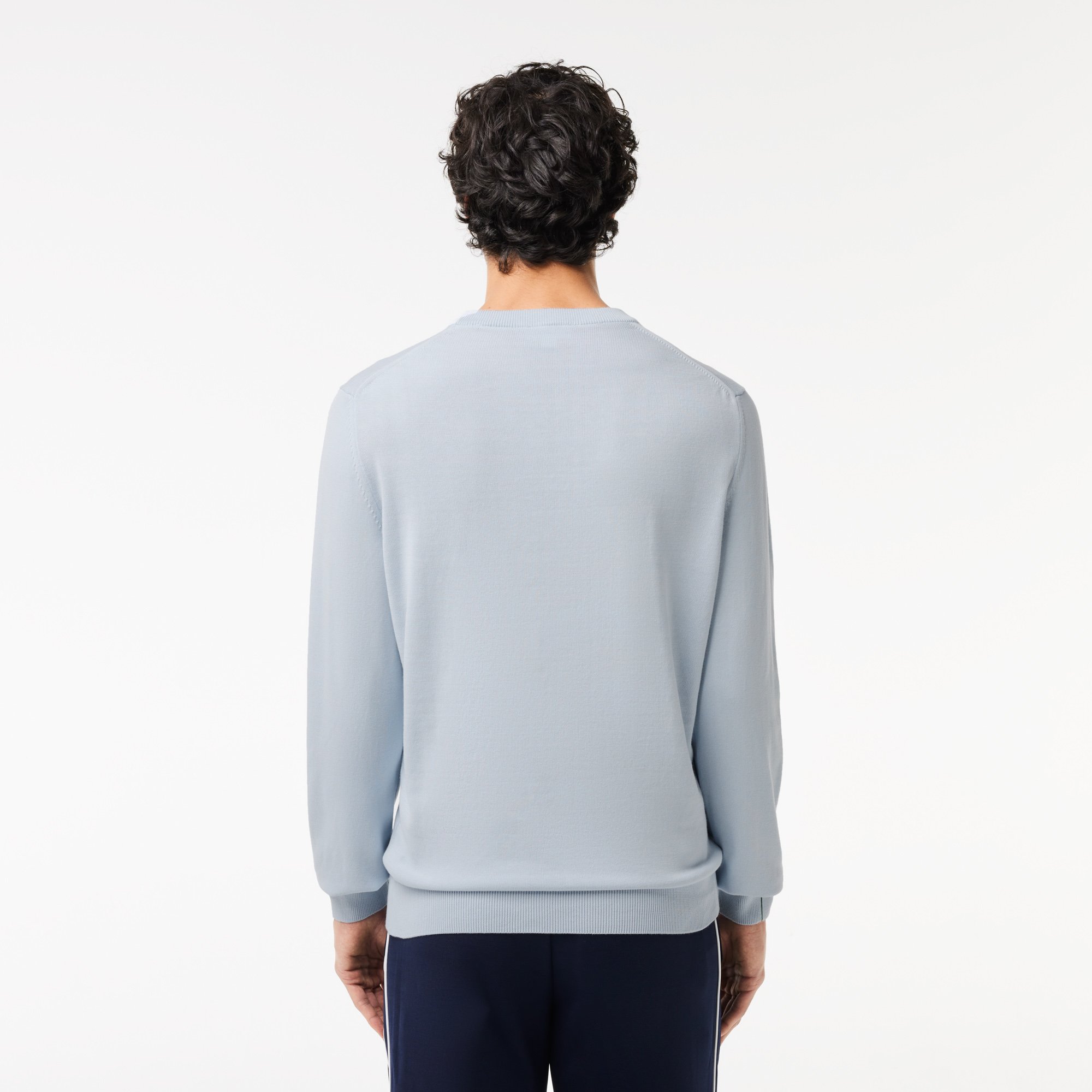 Áo Len Lacoste Nam Cổ Tròn Chất Liệu Cotton
