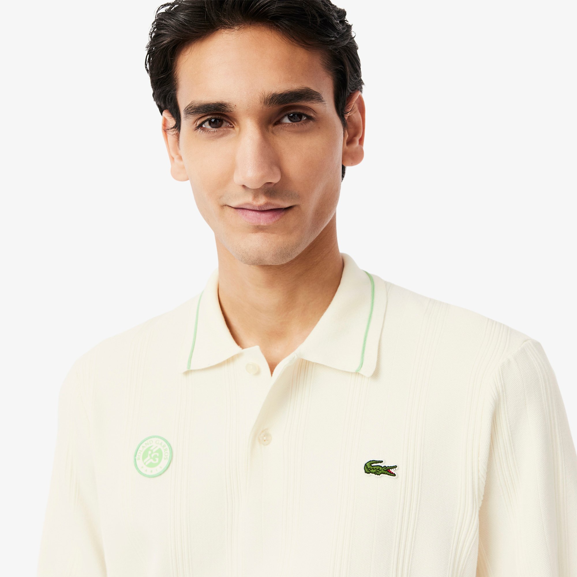 Áo Len Lacoste Nam Dáng Suông Phiên Bản Roland-Garros