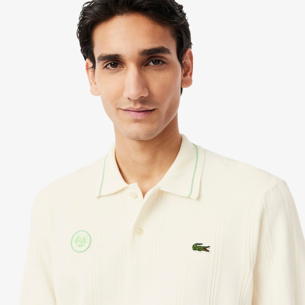Áo Len Lacoste Nam Dáng Suông Phiên Bản Roland-Garros