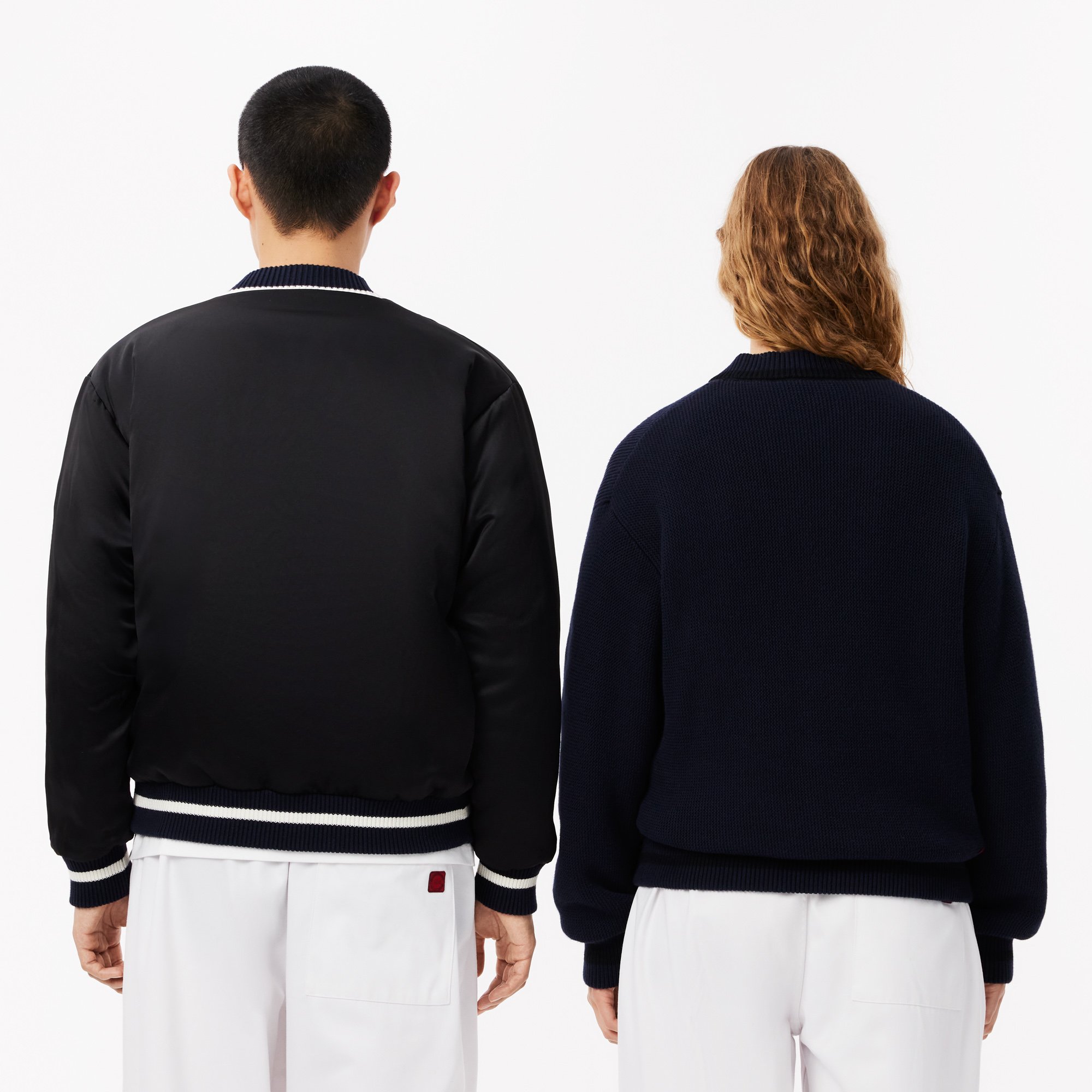 Áo Len Cardigan Lacoste Nam Lacoste x Clot Chất Liệu Len Cashmere Thể Đảo Ngược