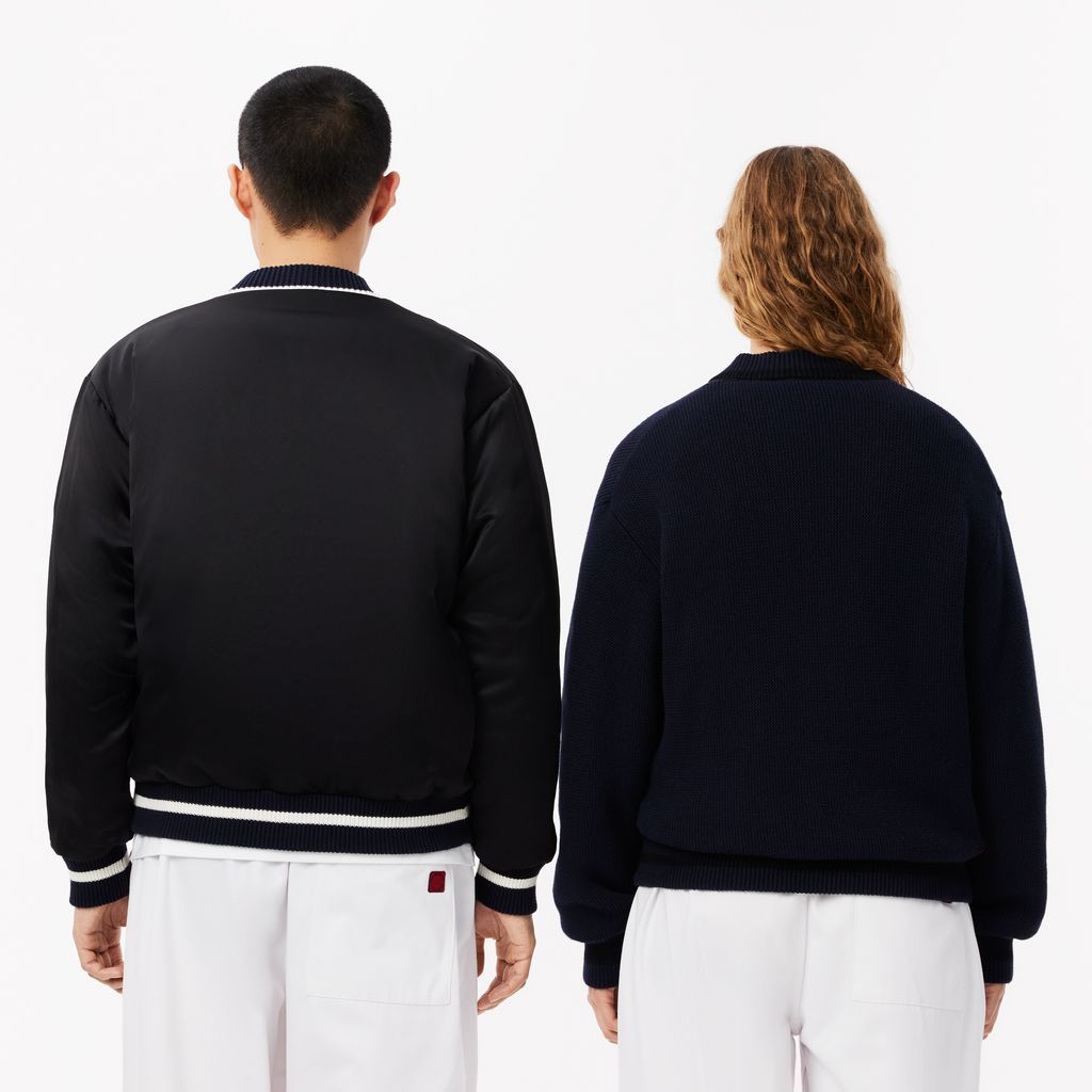 Áo Len Cardigan Lacoste Nam Lacoste x Clot Chất Liệu Len Cashmere Thể Đảo Ngược