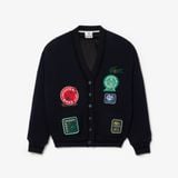 Áo Len Cardigan Lacoste Nam Lacoste x Clot Chất Liệu Len Cashmere Thể Đảo Ngược