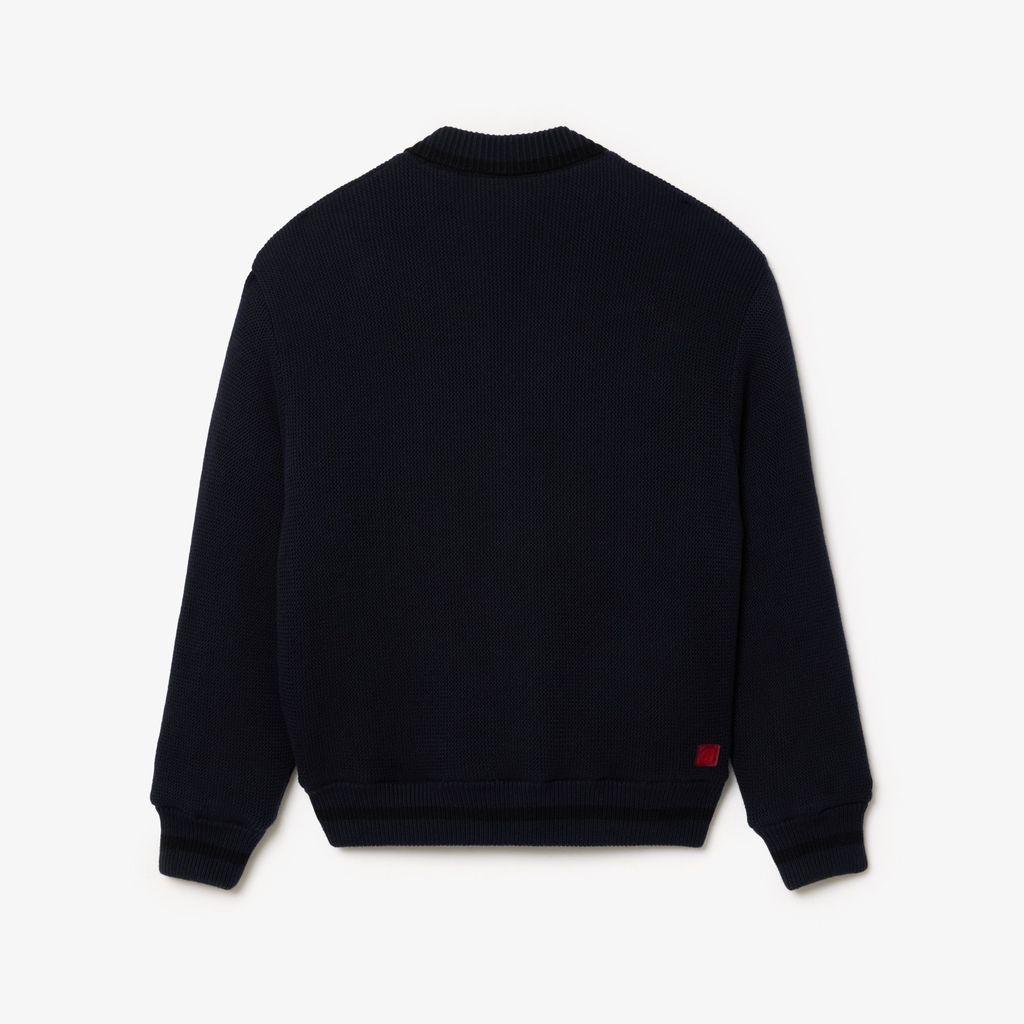 Áo Len Cardigan Lacoste Nam Lacoste x Clot Chất Liệu Len Cashmere Thể Đảo Ngược