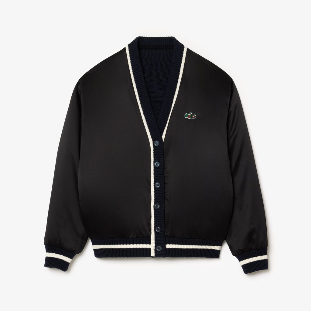 Áo Len Cardigan Lacoste Nam Lacoste x Clot Chất Liệu Len Cashmere Thể Đảo Ngược