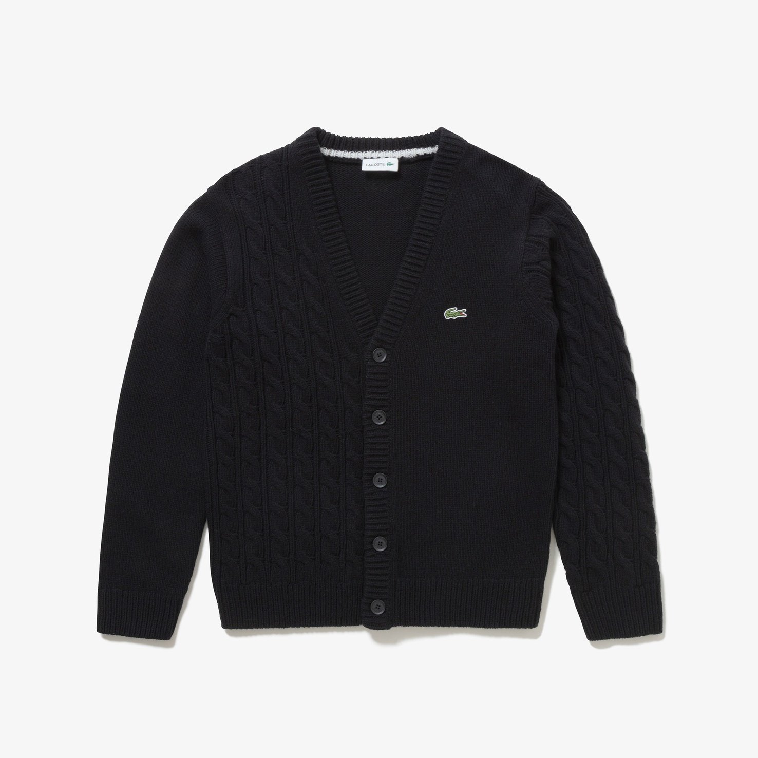 Áo Len Cardigan Lacoste Nam Cổ Chữ V Bất Đối Xứng