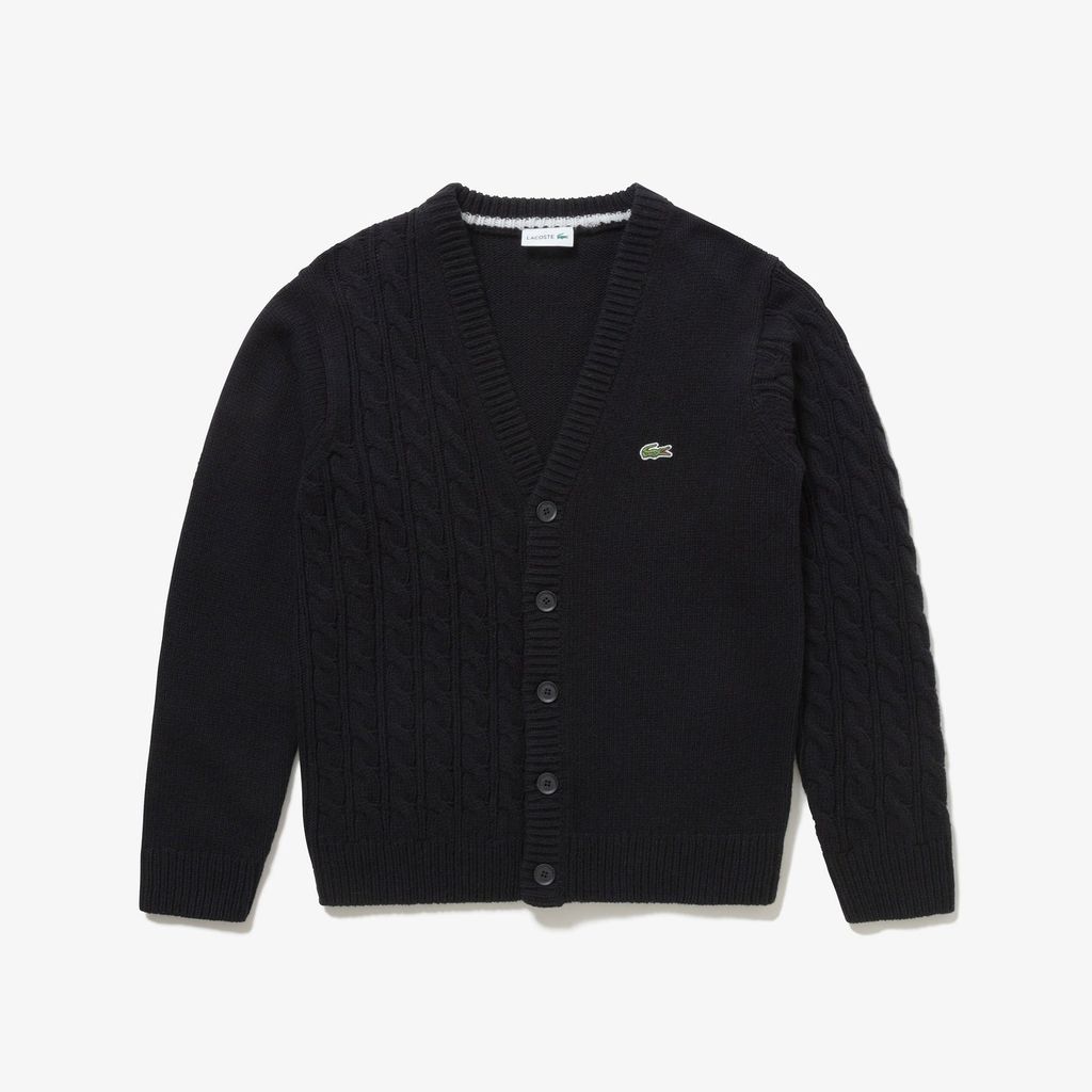 Áo Len Cardigan Lacoste Nam Cổ Chữ V Bất Đối Xứng