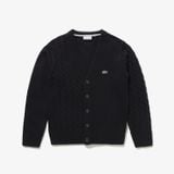 Áo Len Cardigan Lacoste Nam Cổ Chữ V Bất Đối Xứng