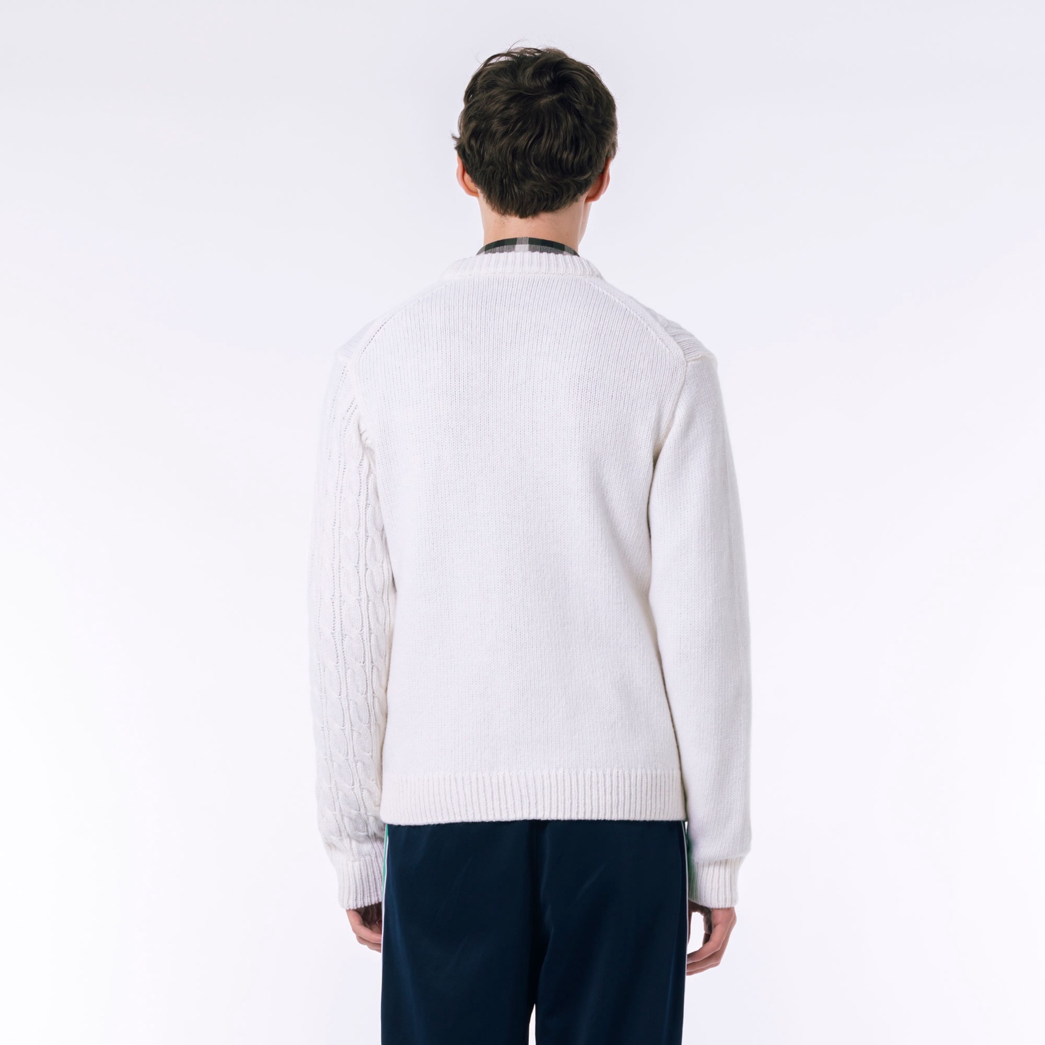 Áo Len Cardigan Lacoste Nam Cổ Chữ V Bất Đối Xứng