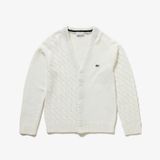 Áo Len Cardigan Lacoste Nam Cổ Chữ V Bất Đối Xứng