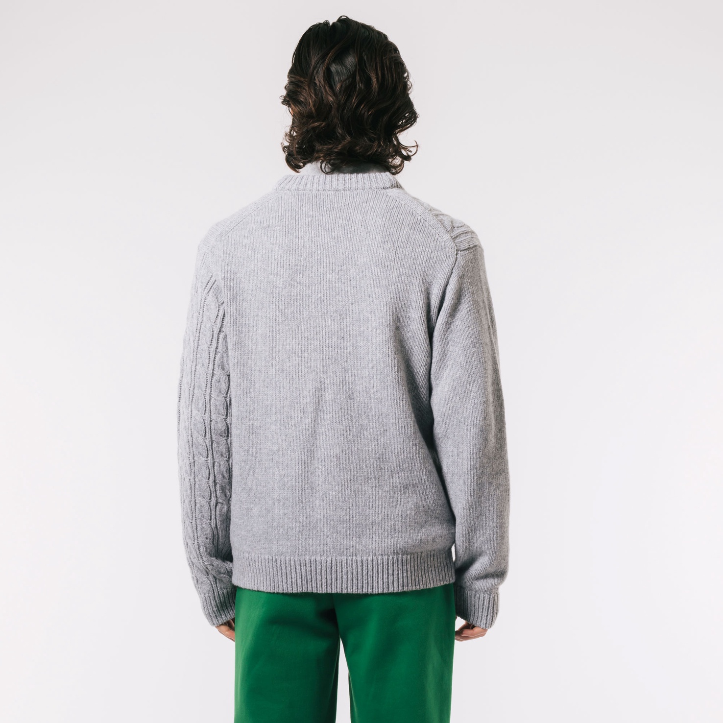 Áo Len Cardigan Lacoste Nam Cổ Chữ V Bất Đối Xứng