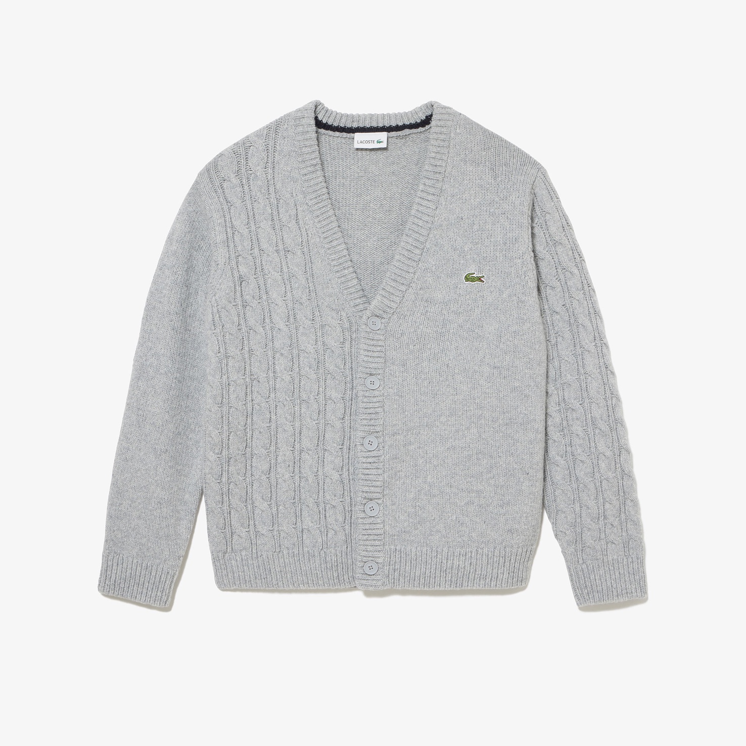 Áo Len Cardigan Lacoste Nam Cổ Chữ V Bất Đối Xứng
