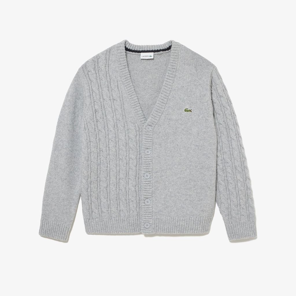 Áo Len Cardigan Lacoste Nam Cổ Chữ V Bất Đối Xứng