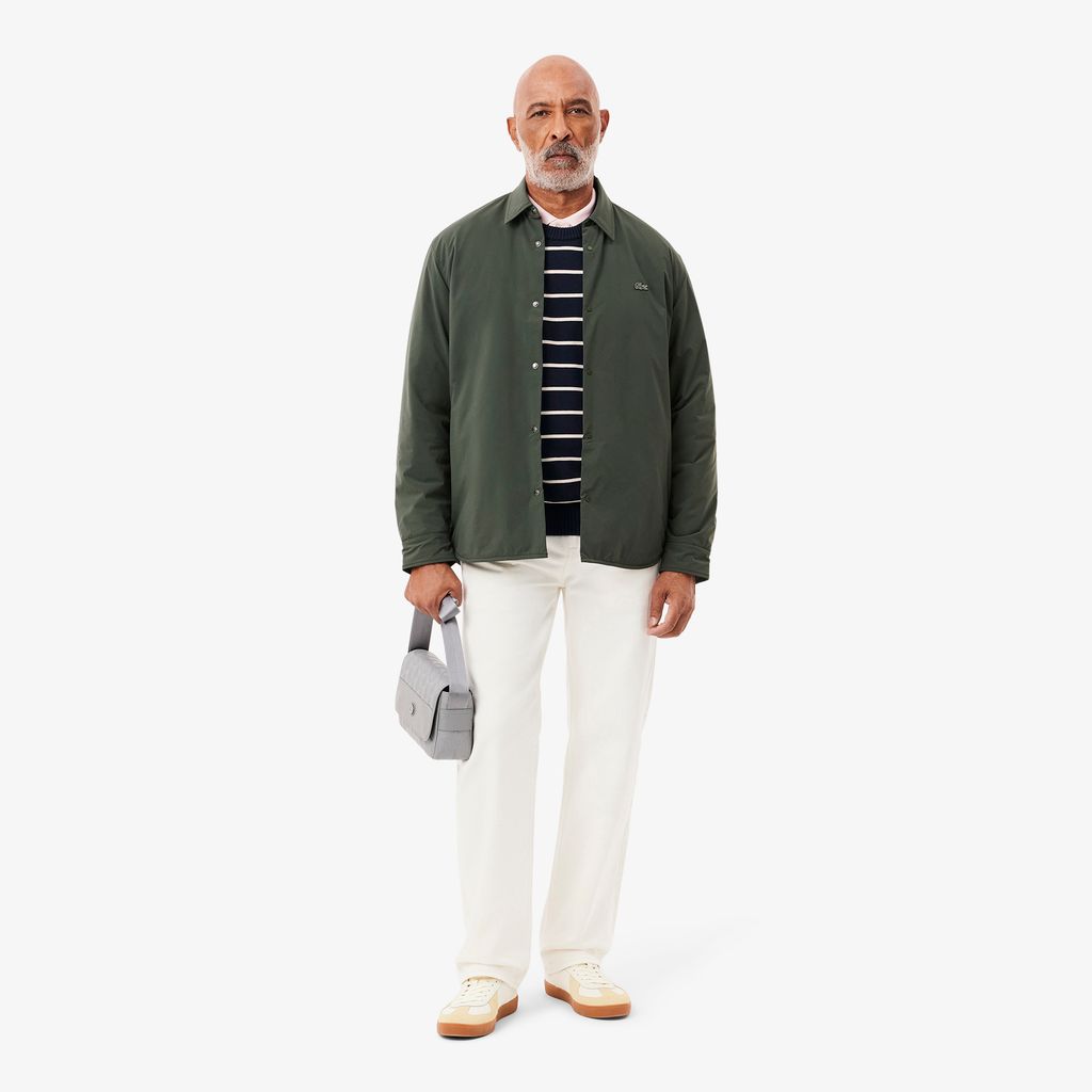 Áo Len Lacoste Nam Cổ Tròn Chất Liiệu Cotton Dệt Kim Họa Tiết Sọc 3D