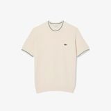 Áo Len Lacoste Nam Dáng Cổ Điển Dệt Kim Có Họa Tiết Sọc