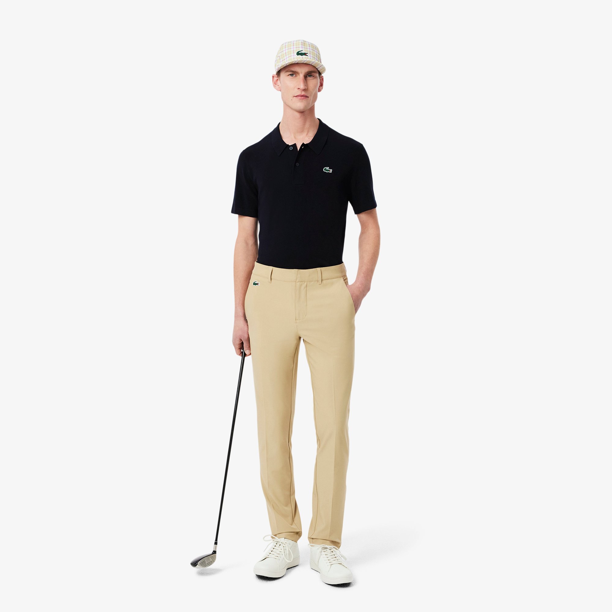 Áo Len Golf Lacoste Nam Cổ Polo Tay Ngắn