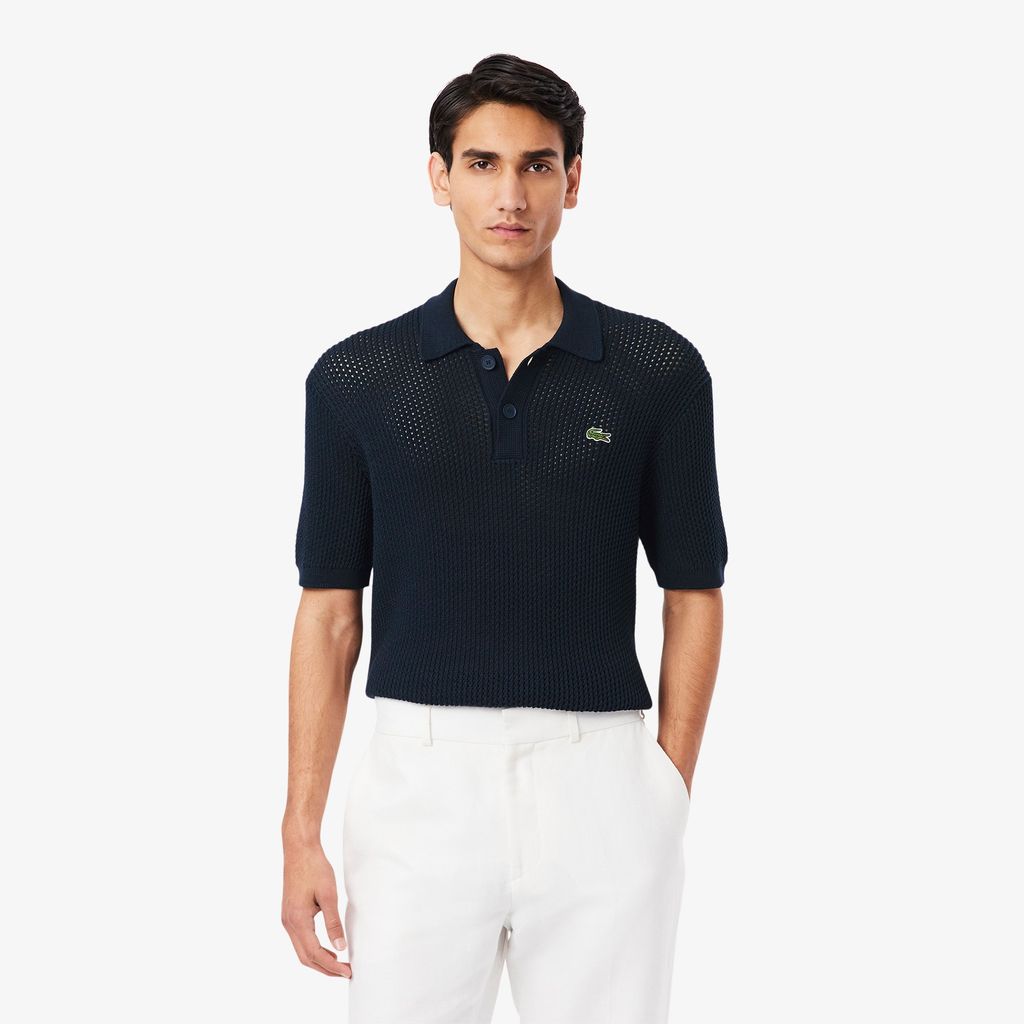 Áo Len Polo Lacoste Tay Ngắn Chất Liệu Cotton Dày