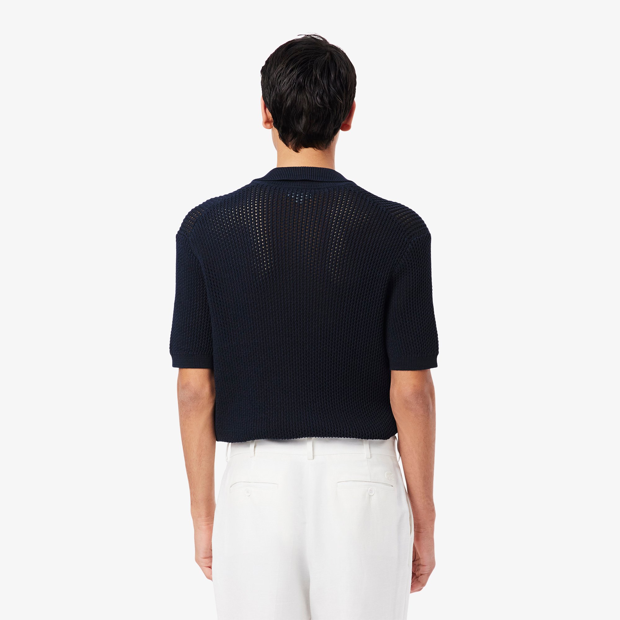 Áo Len Polo Lacoste Tay Ngắn Chất Liệu Cotton Dày