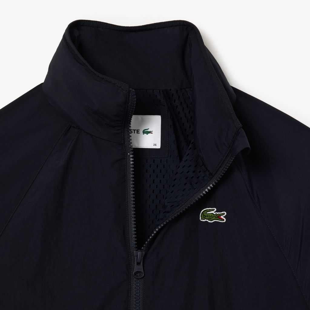 Áo Khoác Thể Thao Lacoste Nữ Dáng Rộng Chất Liệu Nylon