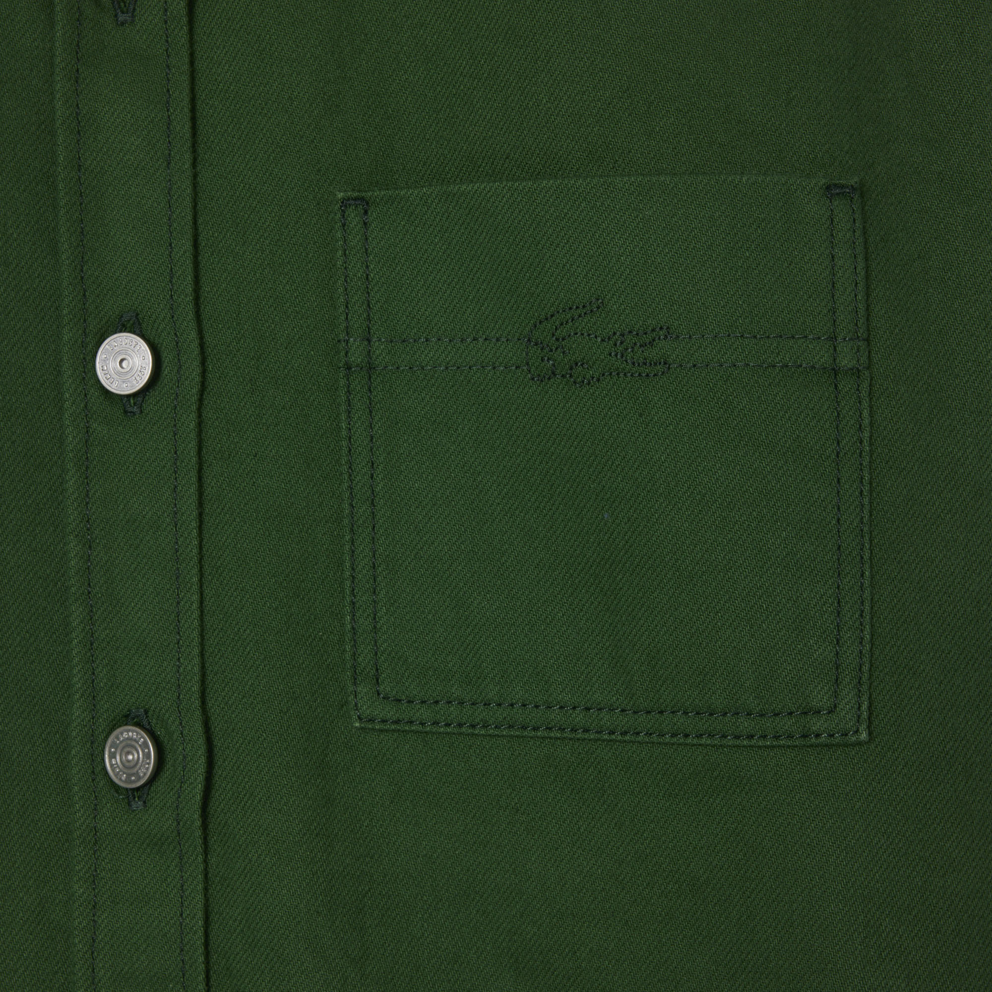 Áo Khoác Lacoste Nữ Dáng Rộng Chất Liệu Denim