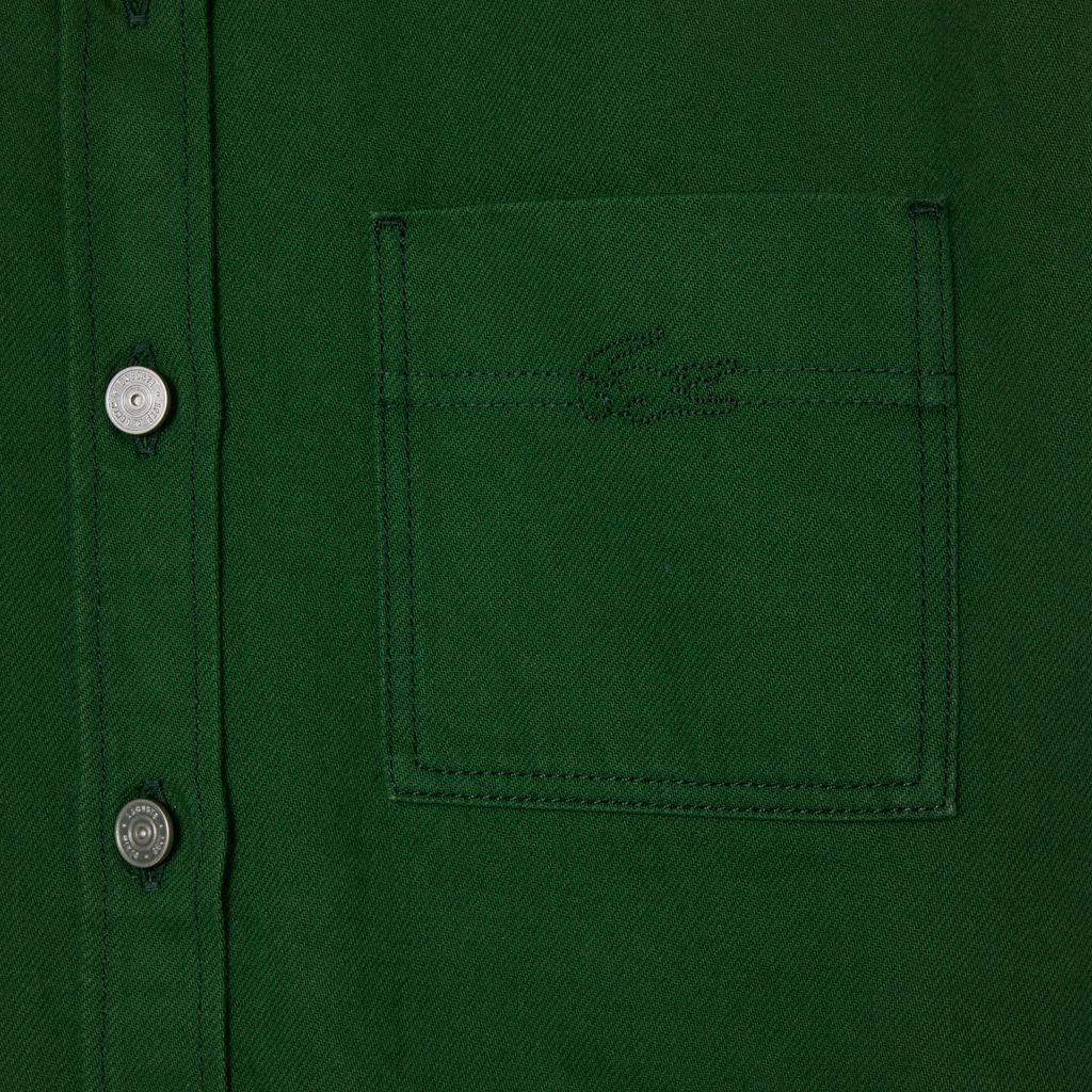 Áo Khoác Lacoste Nữ Dáng Rộng Chất Liệu Denim