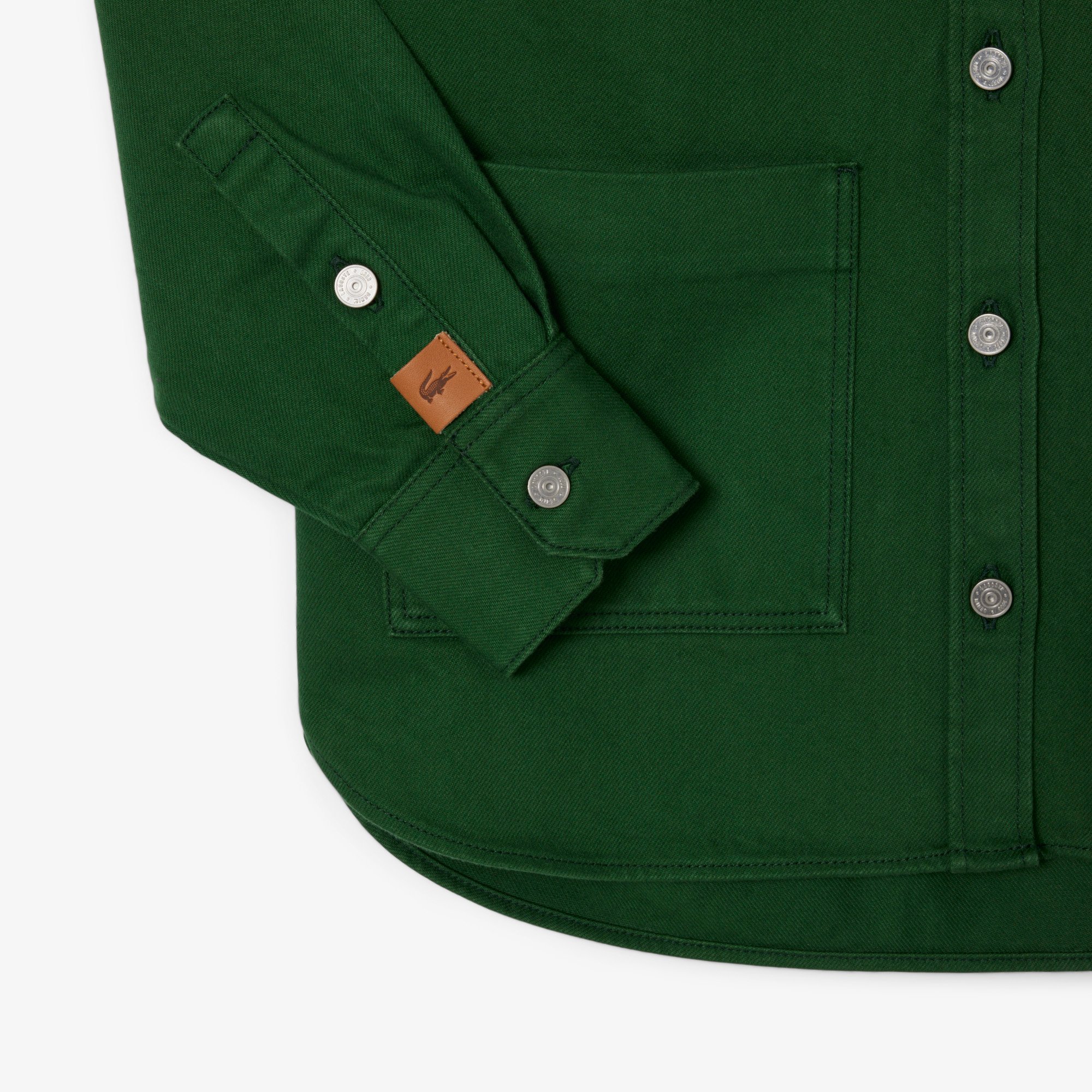 Áo Khoác Lacoste Nữ Dáng Rộng Chất Liệu Denim