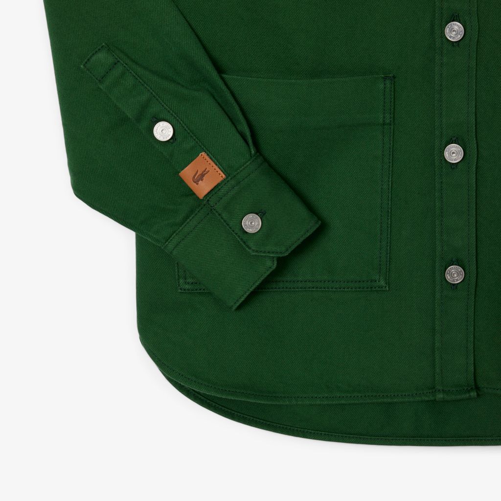 Áo Khoác Lacoste Nữ Dáng Rộng Chất Liệu Denim