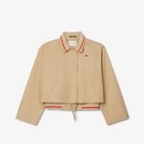 Áo Khoác Lacoste Nữ Dáng Rộng Ngắn Chất Liệu Cotton