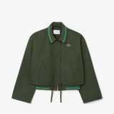 Áo Khoác Lacoste Nữ Dáng Rộng Ngắn Chất Liệu Cotton
