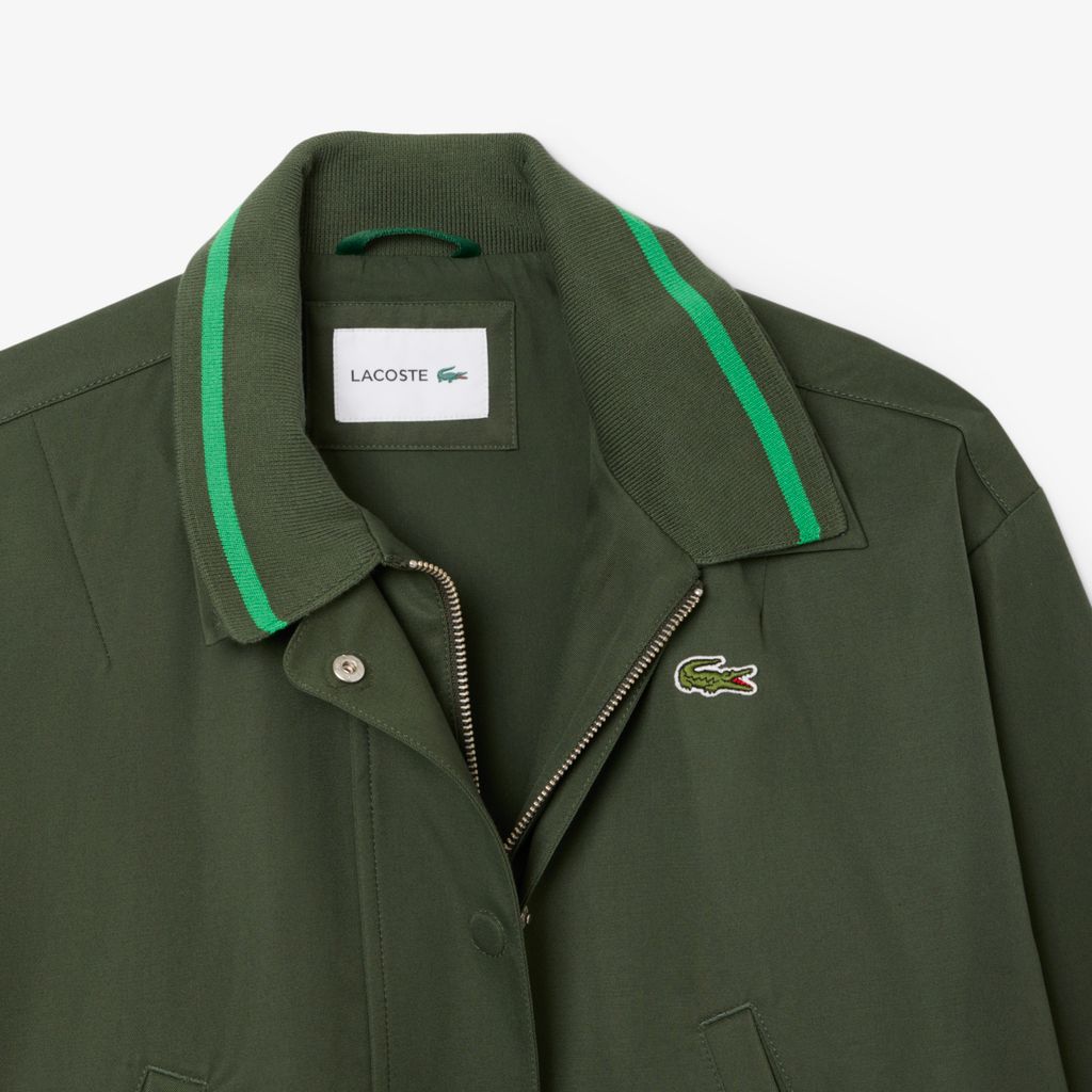 Áo Khoác Lacoste Nữ Dáng Rộng Ngắn Chất Liệu Cotton