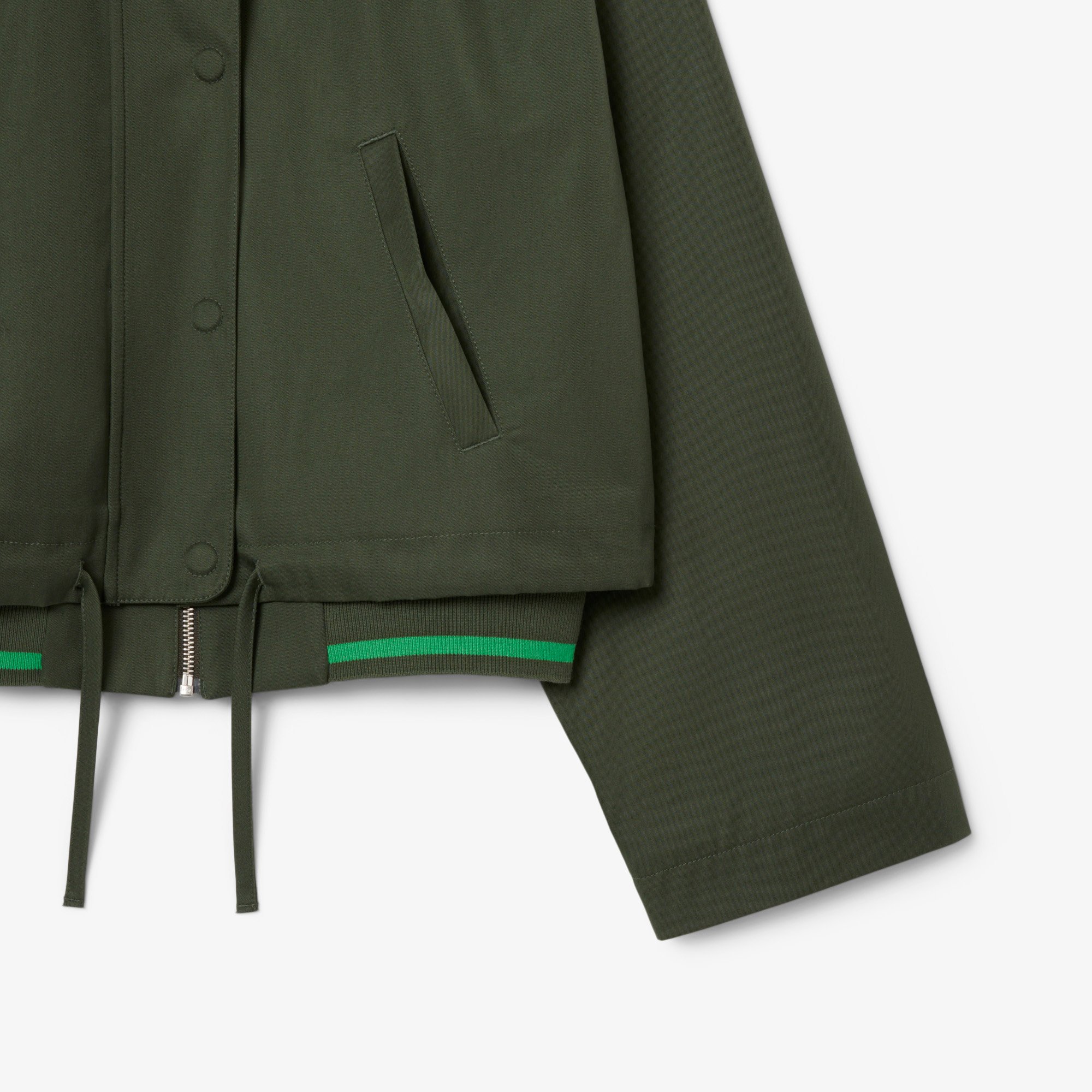 Áo Khoác Lacoste Nữ Dáng Rộng Ngắn Chất Liệu Cotton