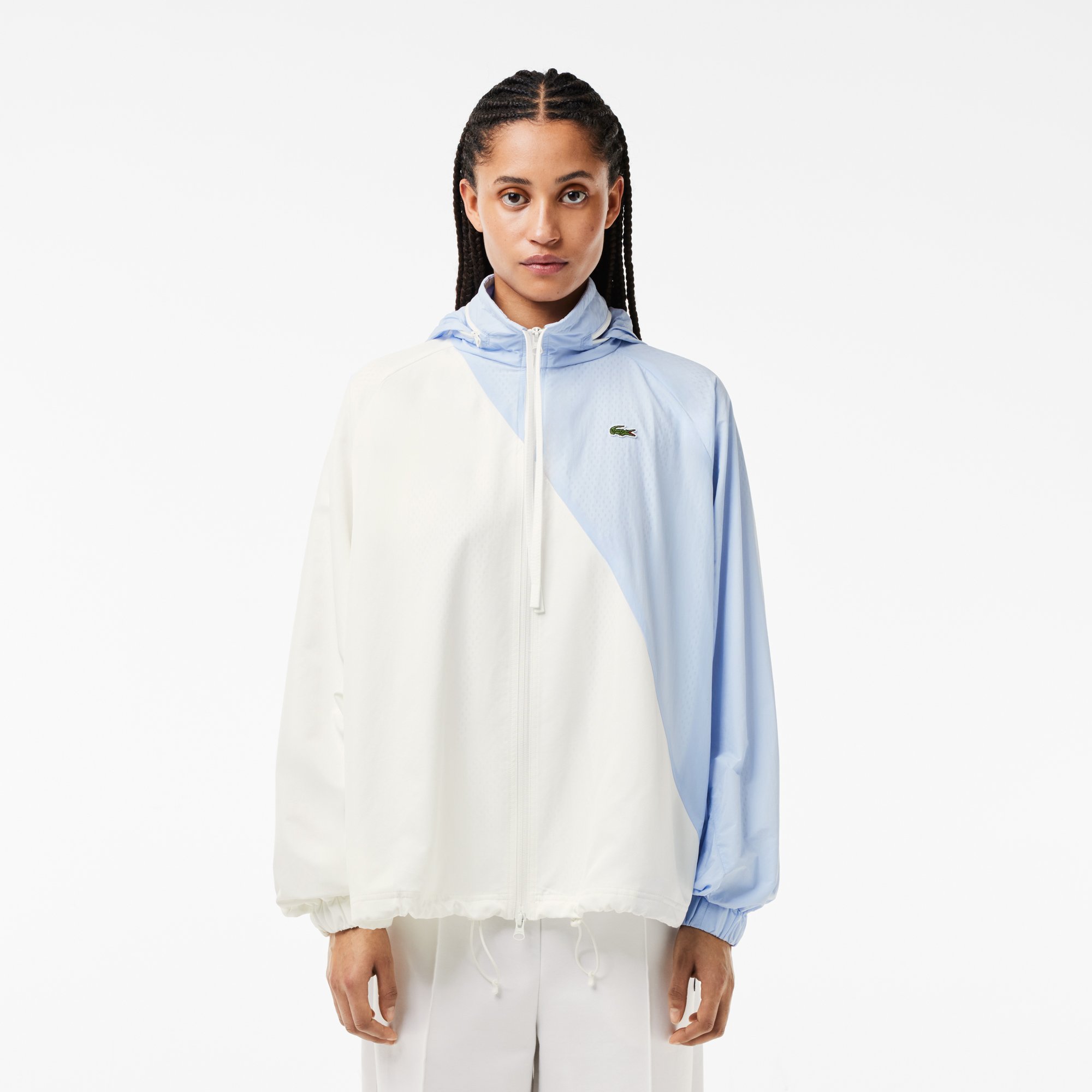 Áo Khoác Thể Thao Lacoste Nữ Oversize Có Thể Điều Chỉnh