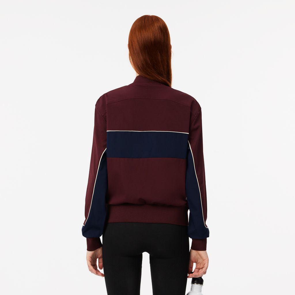 Áo Khoác Tennis Lacoste Nữ Colourblock Công Nghệ Ultra Dry Co Dãn