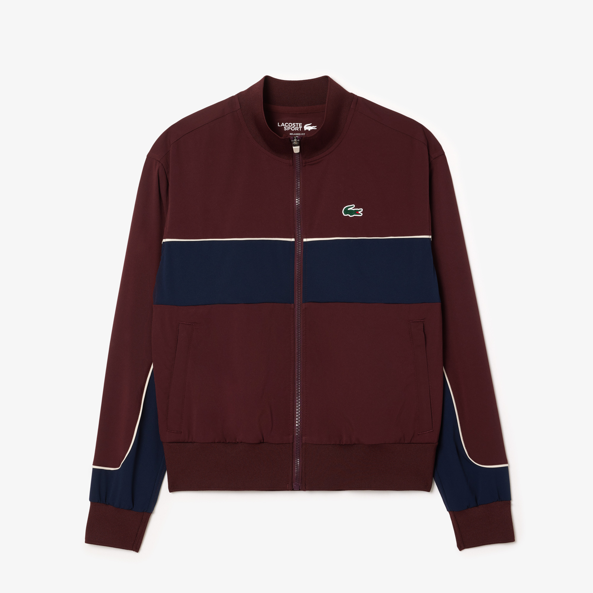 Áo Khoác Tennis Lacoste Nữ Colourblock Công Nghệ Ultra Dry Co Dãn