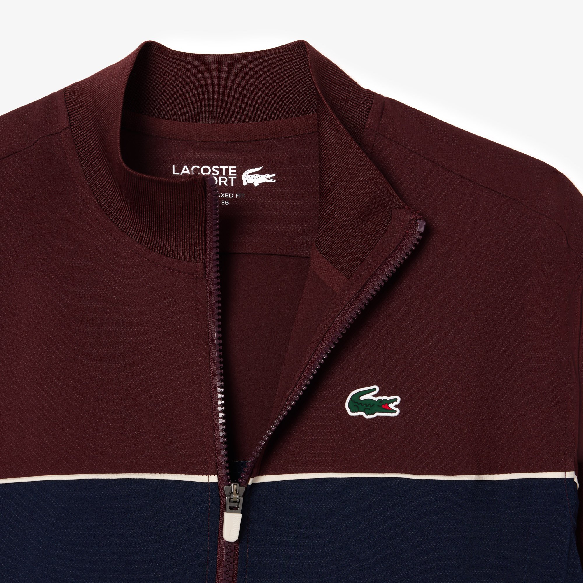 Áo Khoác Tennis Lacoste Nữ Colourblock Công Nghệ Ultra Dry Co Dãn