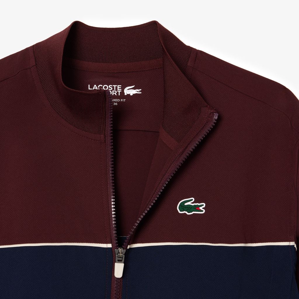 Áo Khoác Tennis Lacoste Nữ Colourblock Công Nghệ Ultra Dry Co Dãn
