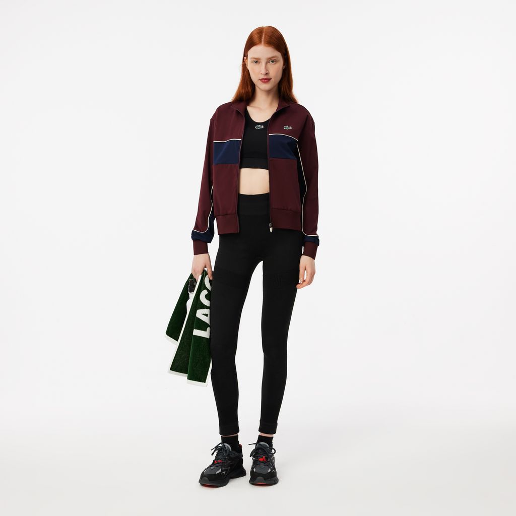 Áo Khoác Tennis Lacoste Nữ Colourblock Công Nghệ Ultra Dry Co Dãn