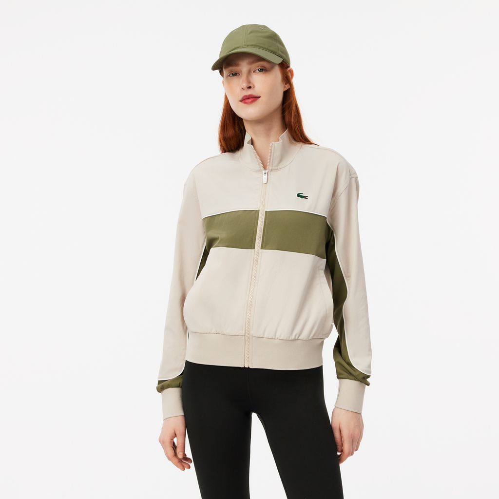 Áo Khoác Tennis Lacoste Nữ Colourblock Công Nghệ Ultra Dry Co Dãn