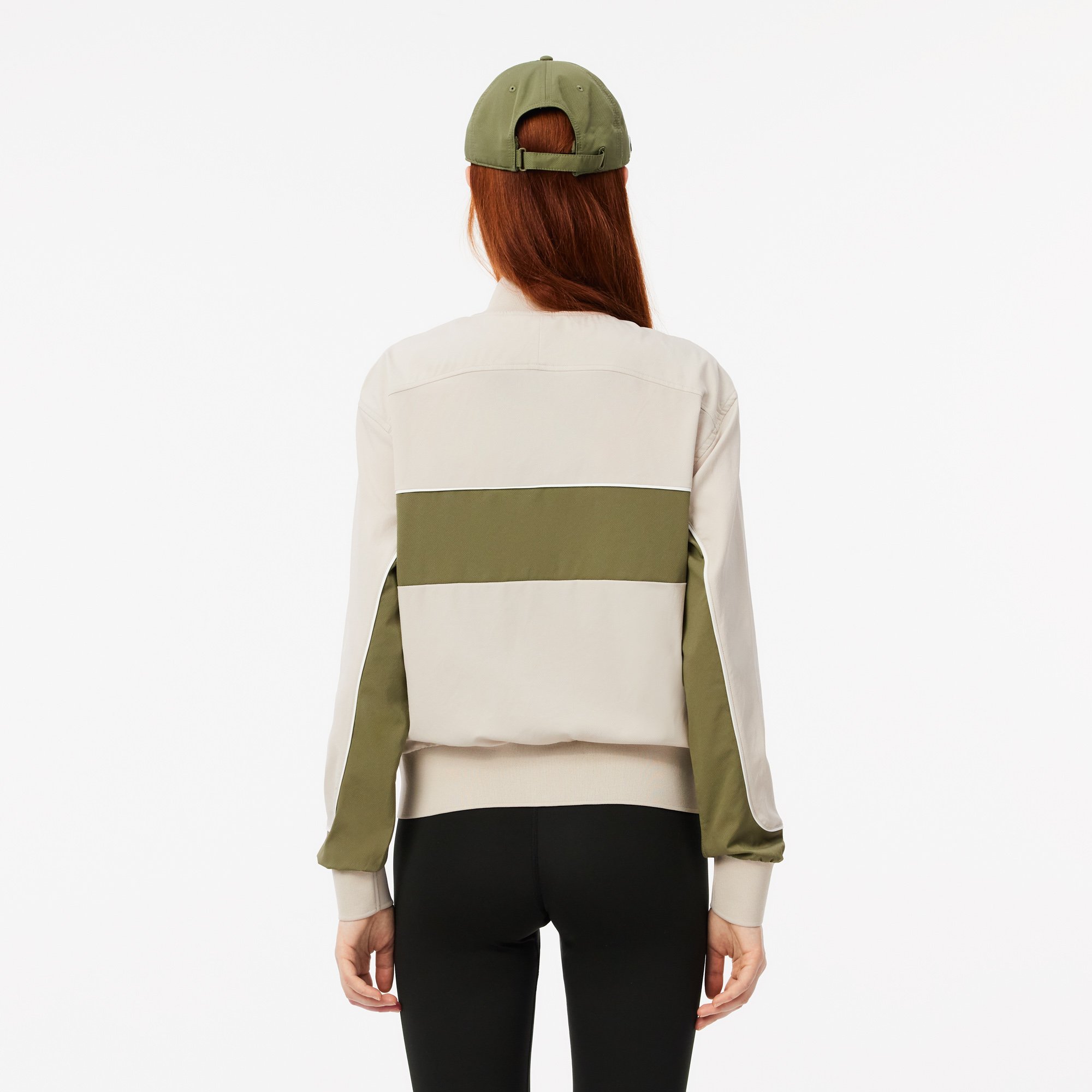 Áo Khoác Tennis Lacoste Nữ Colourblock Công Nghệ Ultra Dry Co Dãn