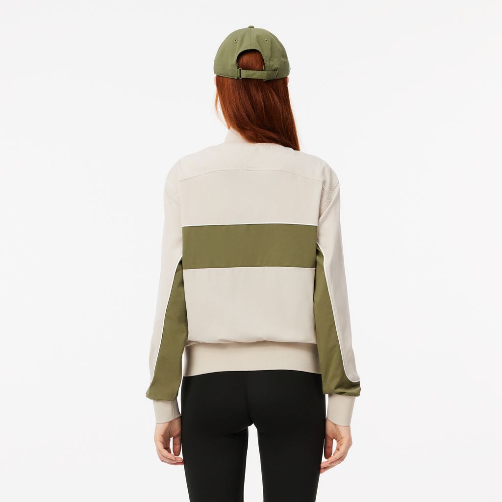 Áo Khoác Tennis Lacoste Nữ Colourblock Công Nghệ Ultra Dry Co Dãn