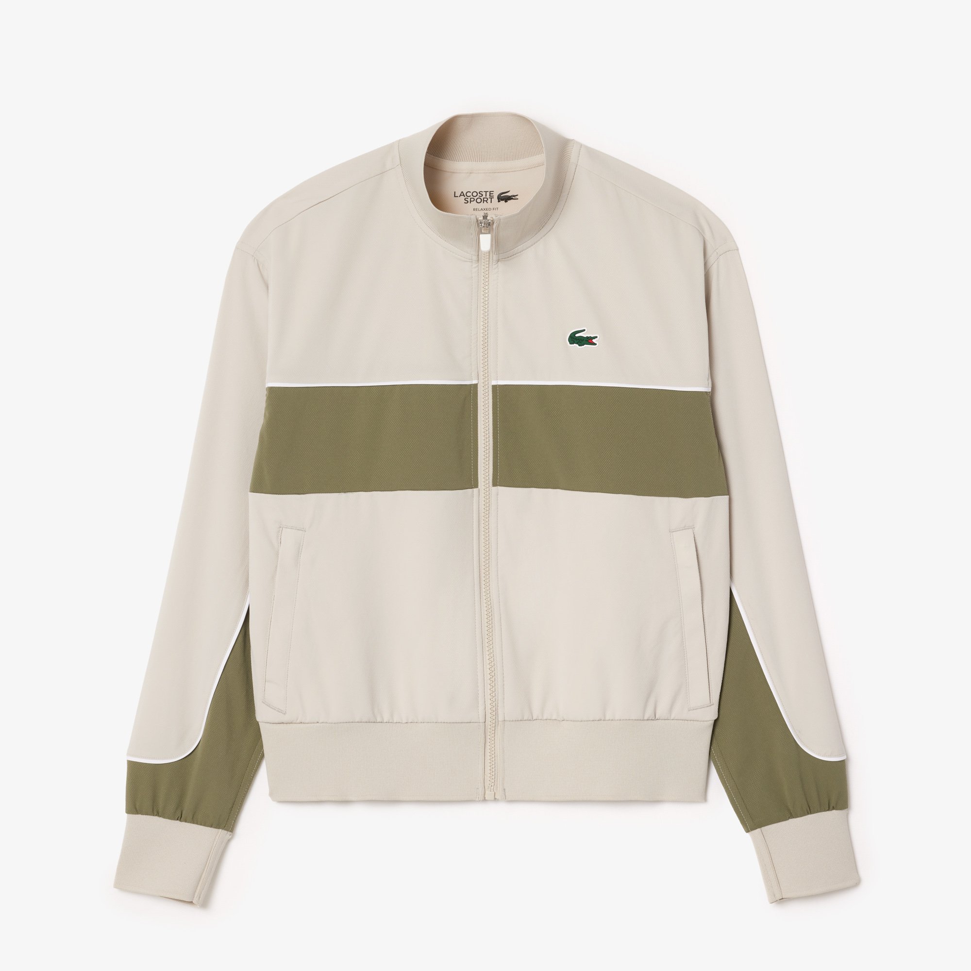 Áo Khoác Tennis Lacoste Nữ Colourblock Công Nghệ Ultra Dry Co Dãn