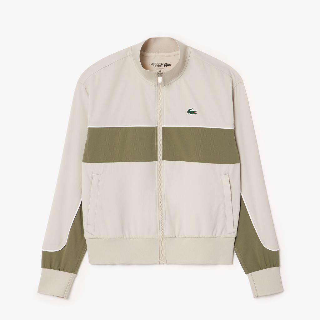 Áo Khoác Tennis Lacoste Nữ Colourblock Công Nghệ Ultra Dry Co Dãn