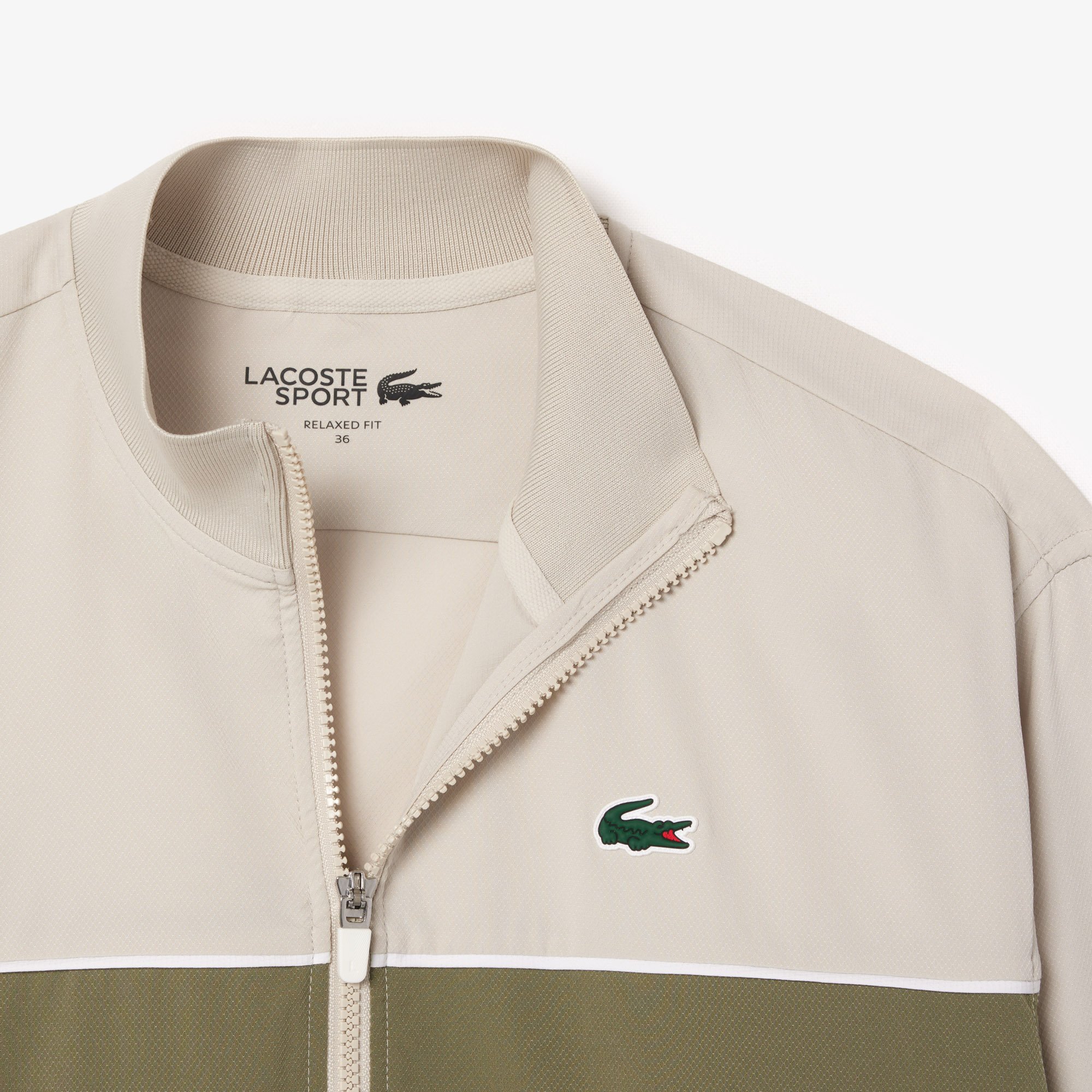 Áo Khoác Tennis Lacoste Nữ Colourblock Công Nghệ Ultra Dry Co Dãn