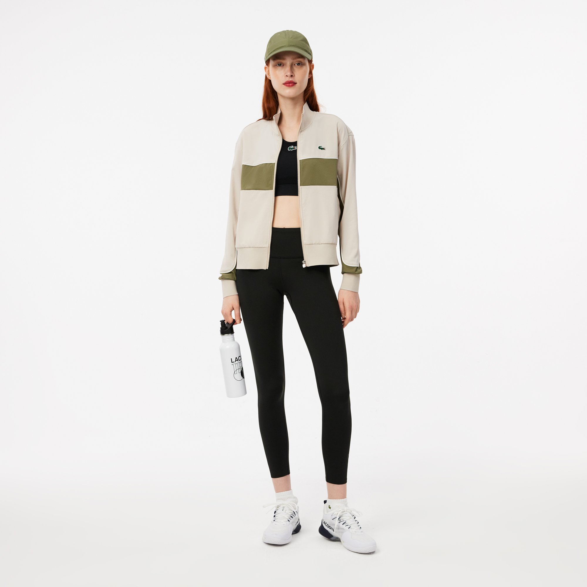 Áo Khoác Tennis Lacoste Nữ Colourblock Công Nghệ Ultra Dry Co Dãn