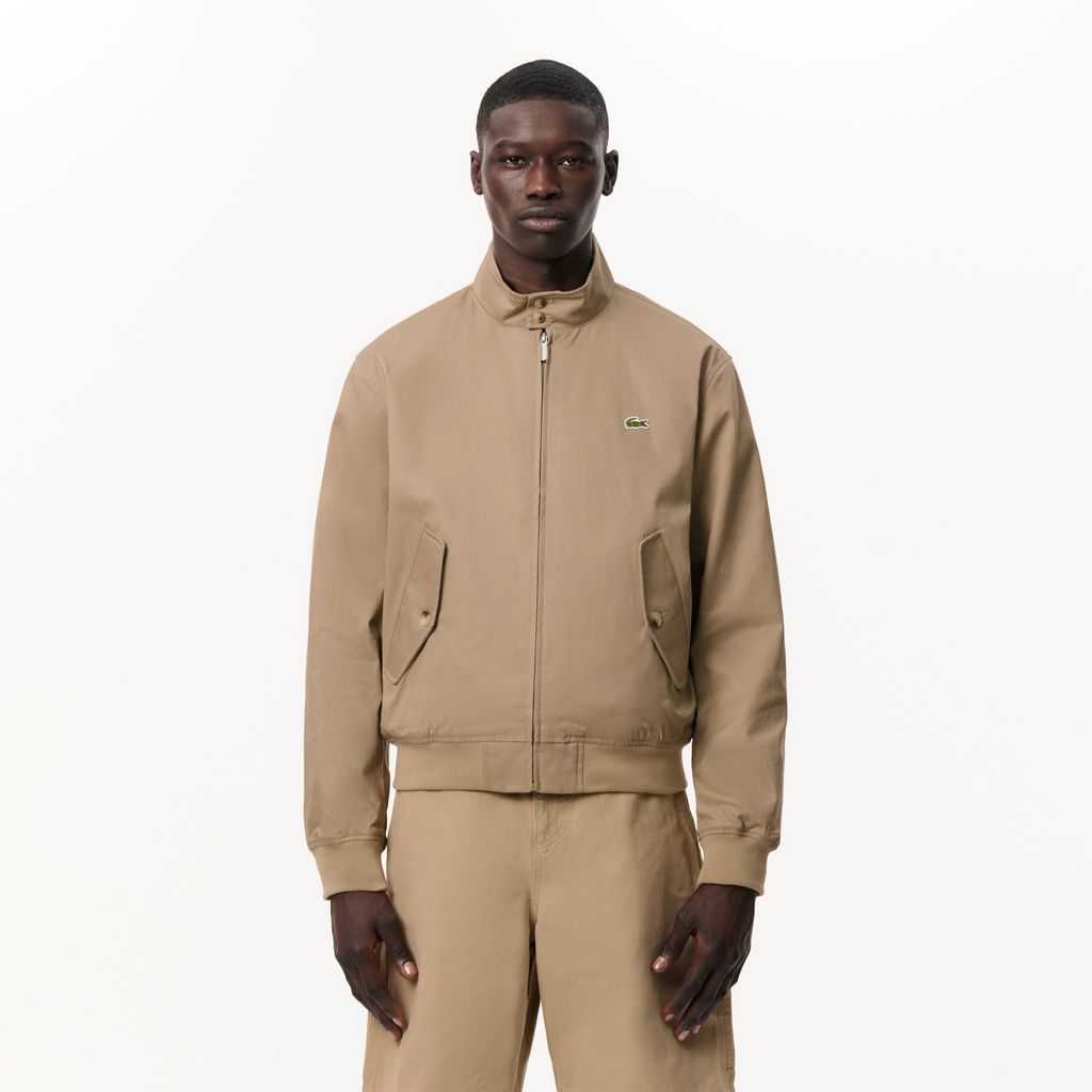 Áo Khoác Lacoste Nam Harrington Chất Liệu vải Cotton Twill Chống Mưa