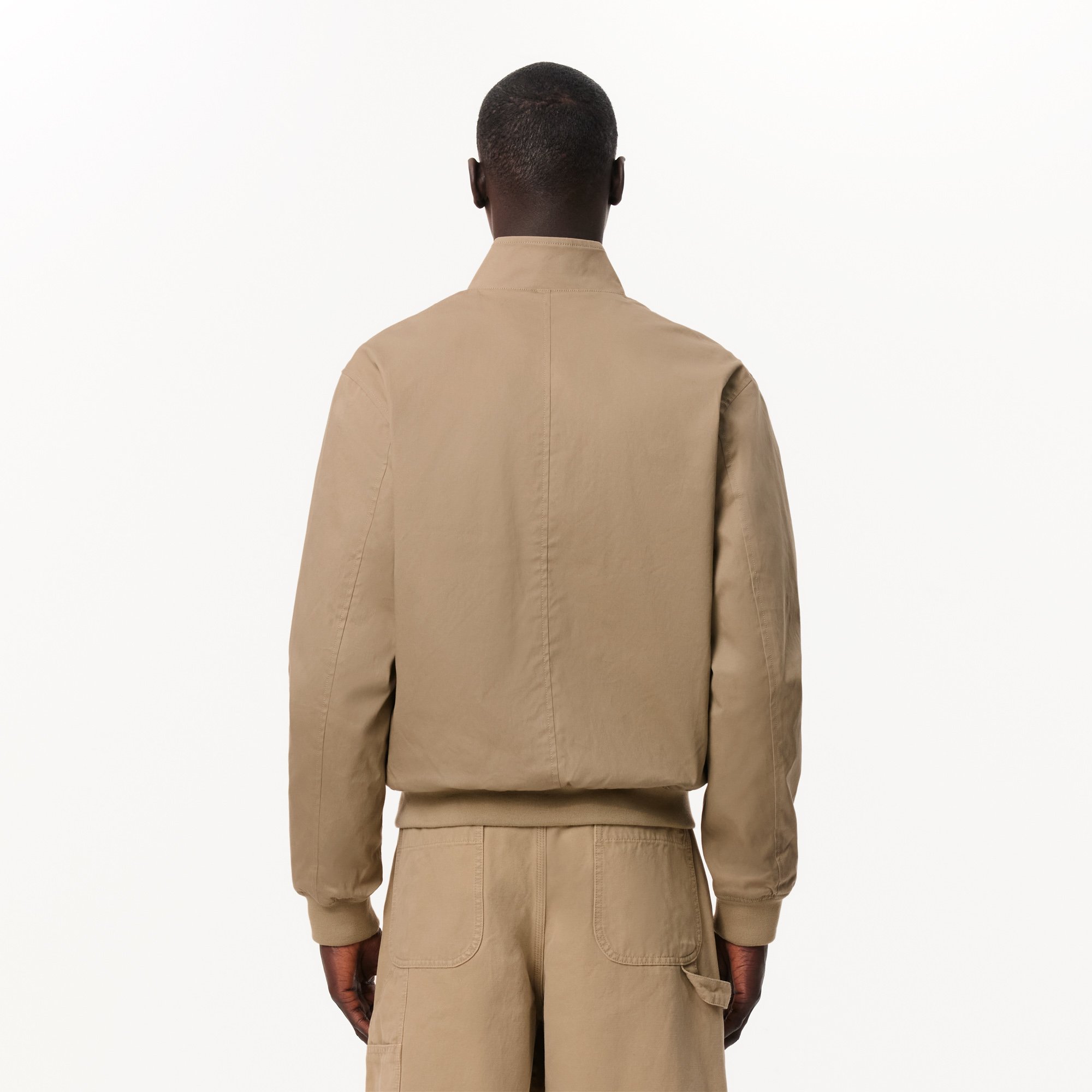 Áo Khoác Lacoste Nam Harrington Chất Liệu vải Cotton Twill Chống Mưa