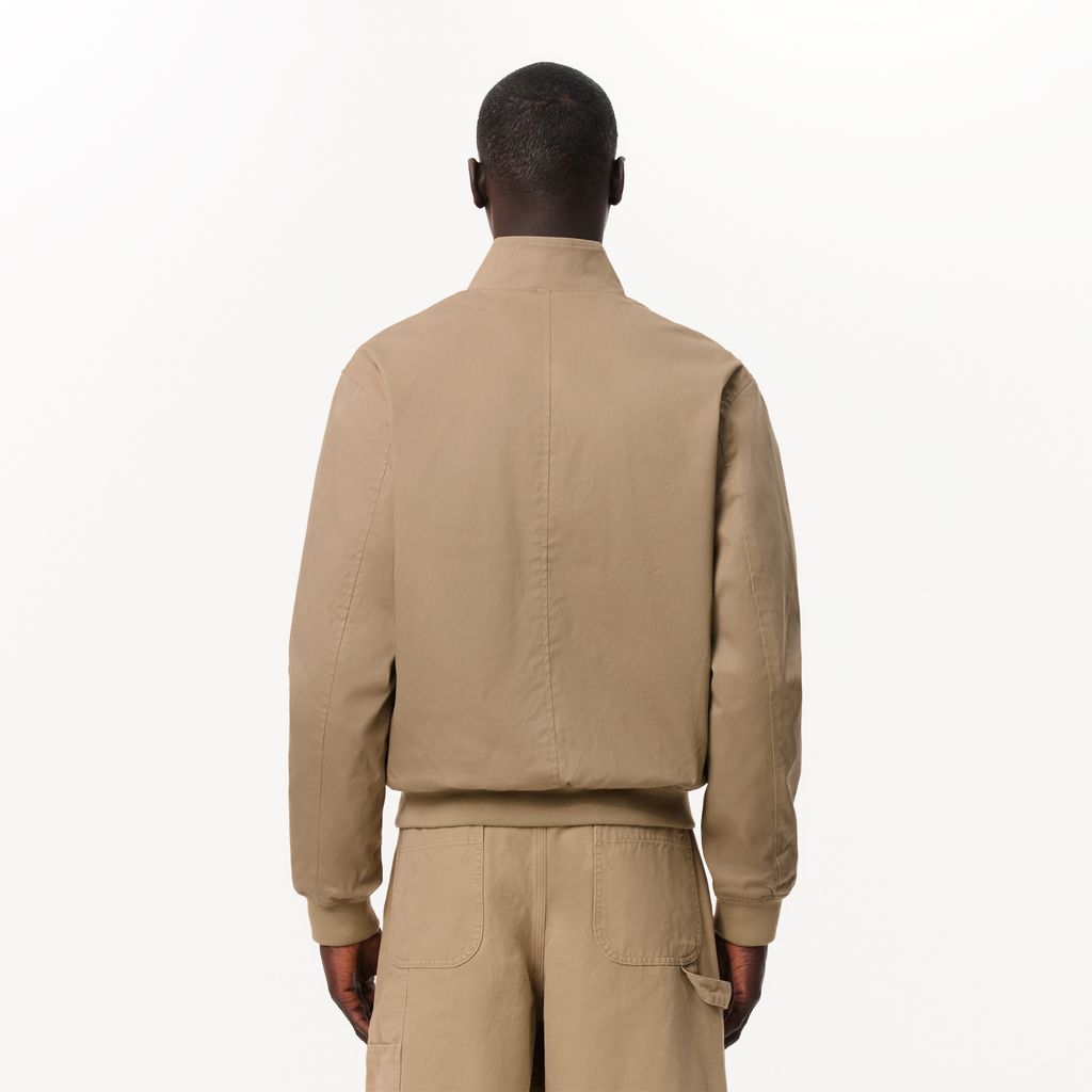 Áo Khoác Lacoste Nam Harrington Chất Liệu vải Cotton Twill Chống Mưa
