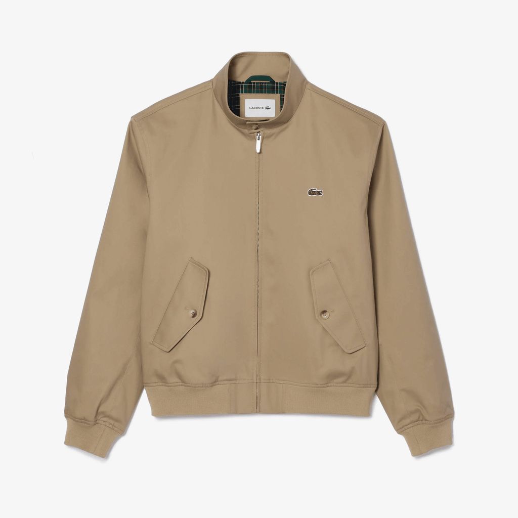 Áo Khoác Lacoste Nam Harrington Chất Liệu vải Cotton Twill Chống Mưa