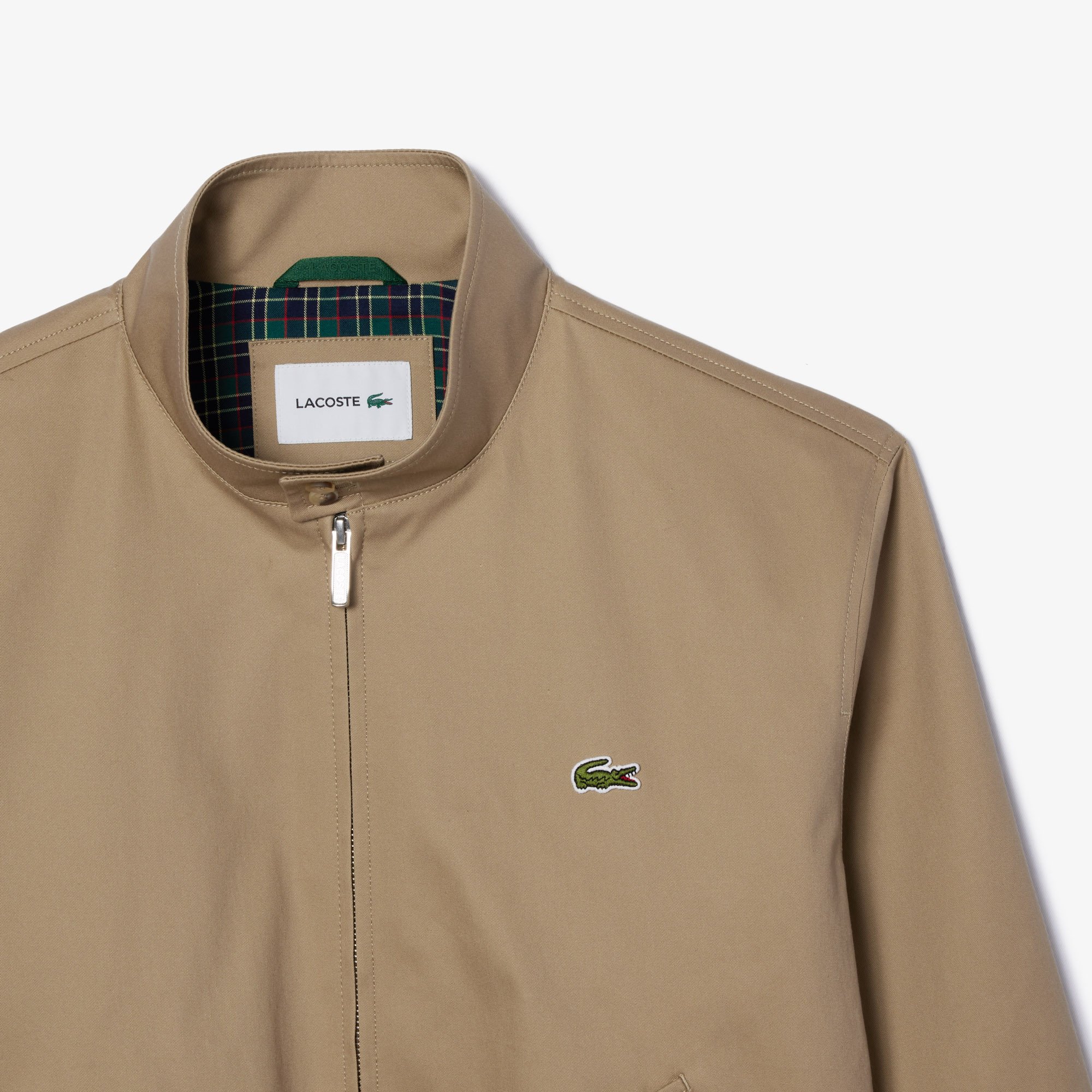 Áo Khoác Lacoste Nam Harrington Chất Liệu vải Cotton Twill Chống Mưa