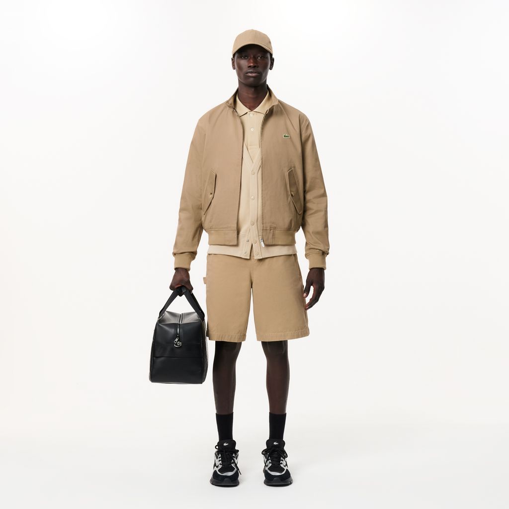 Áo Khoác Lacoste Nam Harrington Chất Liệu vải Cotton Twill Chống Mưa
