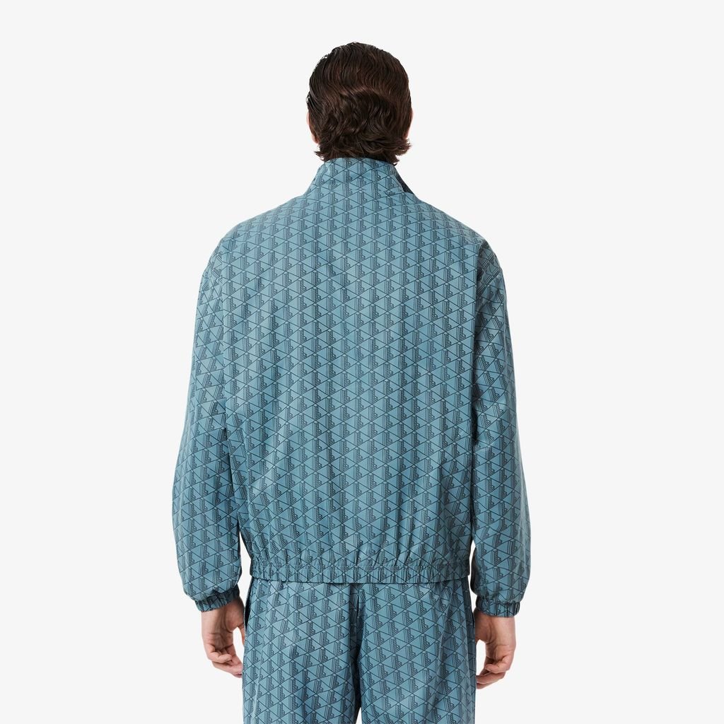 Áo Khoác Thể Thao Lacoste Nam Chất Liệu Jackquard Hoạ Tiết Monogram